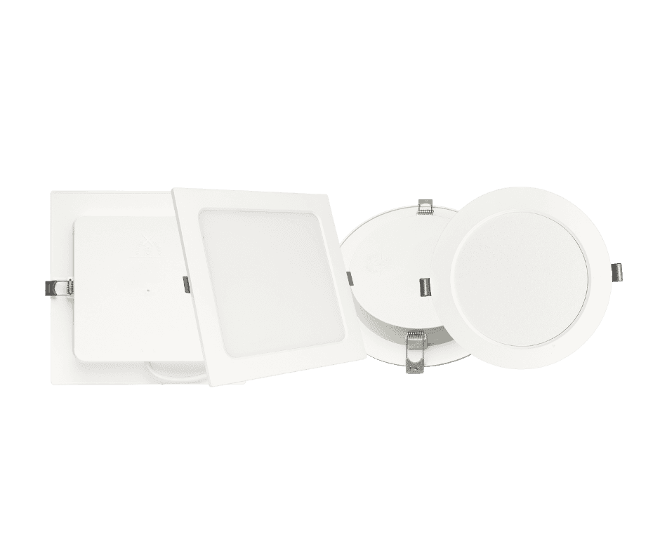 IGNIS Series PP LED Recessed Panel Lights Round/Square